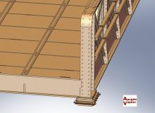 Apogée Vapeur, pont Saint-Girons, détail de l'appui