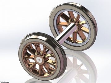 Essieu porteur 11.7 mm renforcé RE 4/4 I